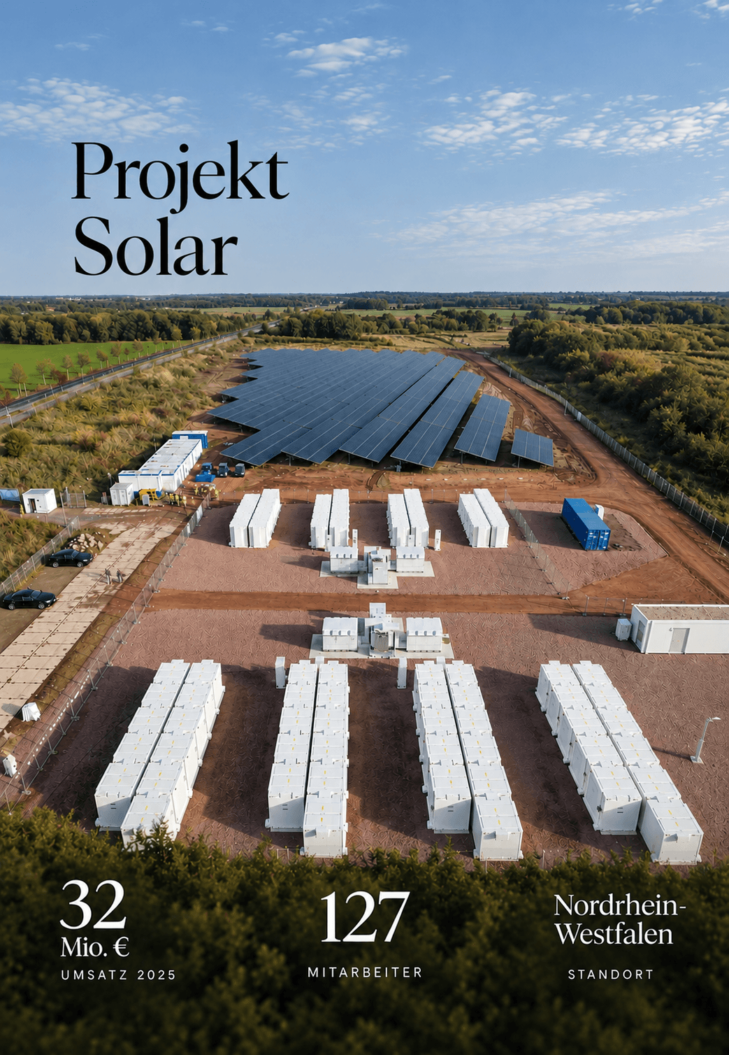Projekt Solar – 32 Mio. € Umsatz 2025, 127 Mitarbeiter, Nordrhein-Westfalen