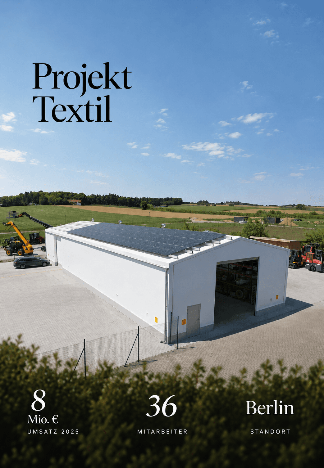 Projekt Textil – 8 Mio. € Umsatz 2025, 36 Mitarbeiter, Berlin
